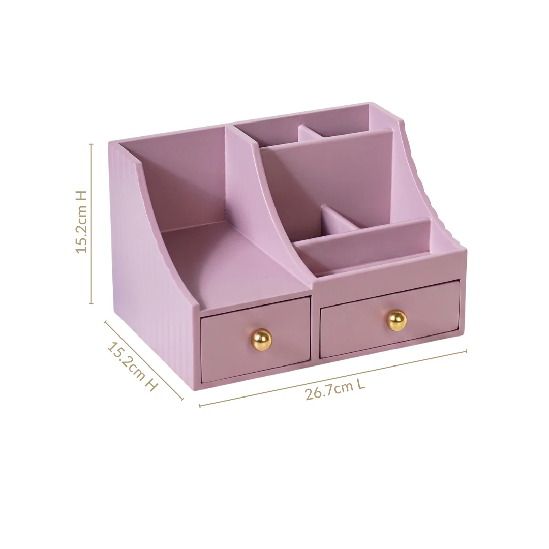 Organiser With Drawers Blush Lilac - Image 4