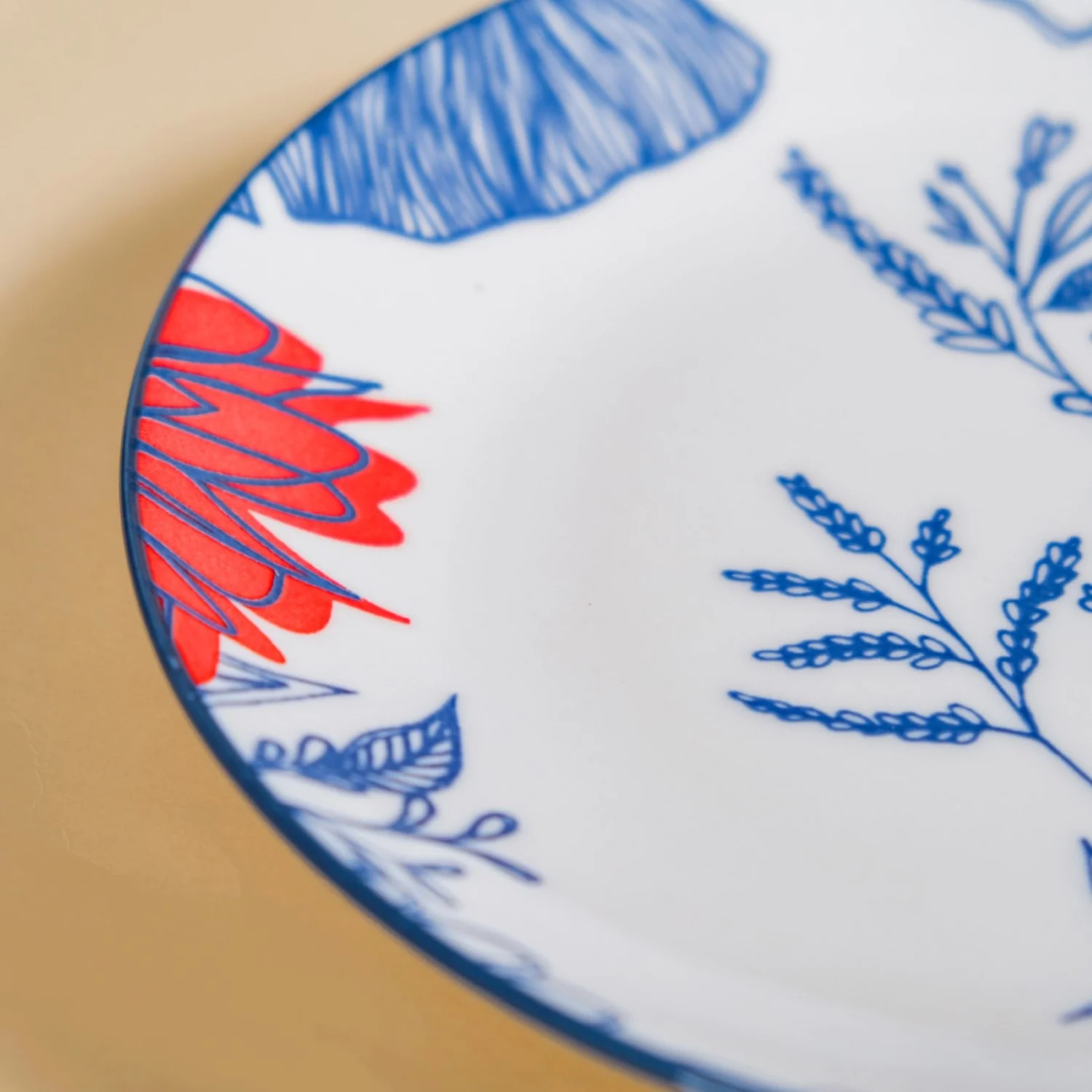 Oriental Blossom Snack Plates Set Of 4 7 Inch - Image 6