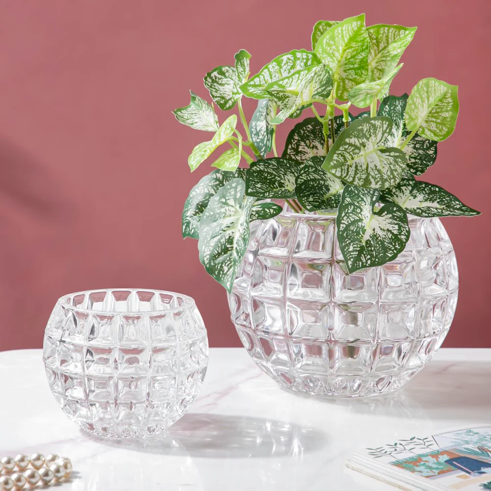 Ornate Crystal Glass Flower Vase Large - Image 6
