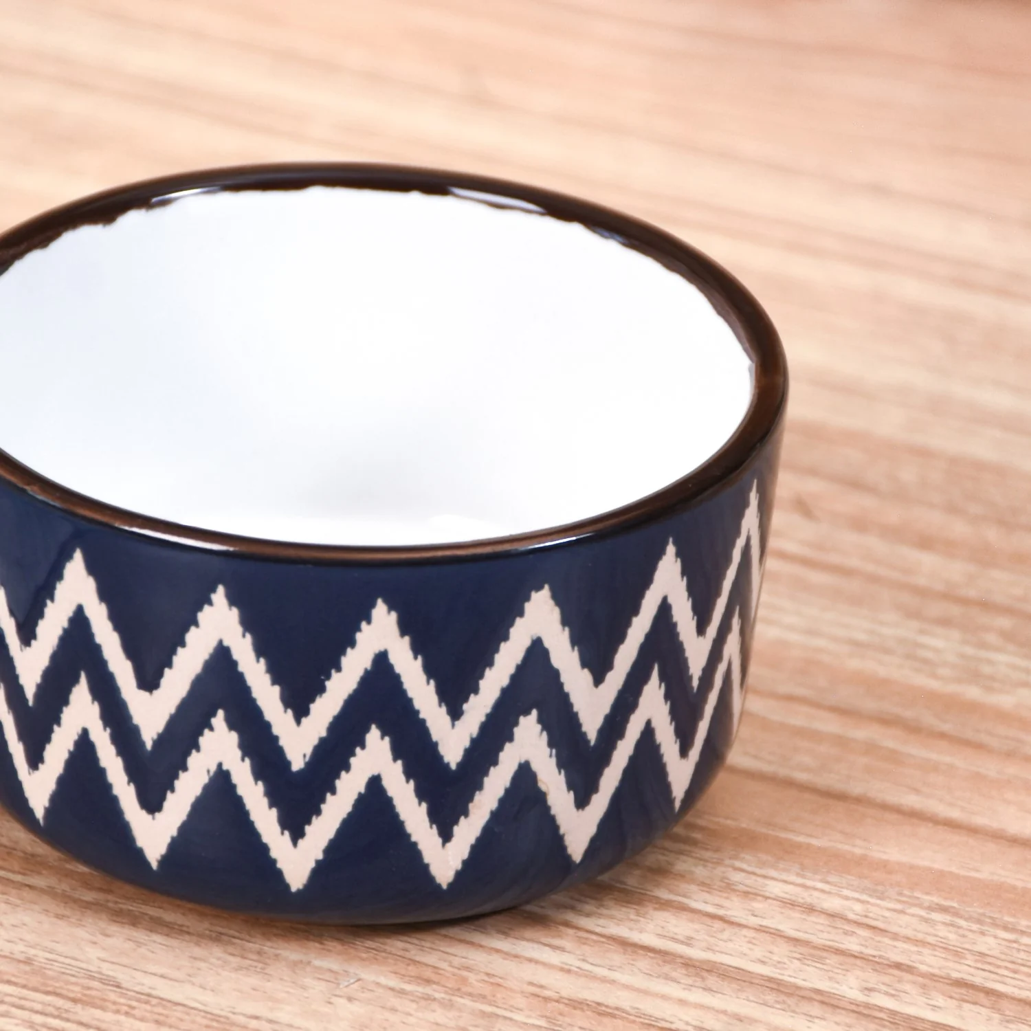 Oscilla Ceramic Small Bowl Set Of 4 Navy 200ml - Image 7