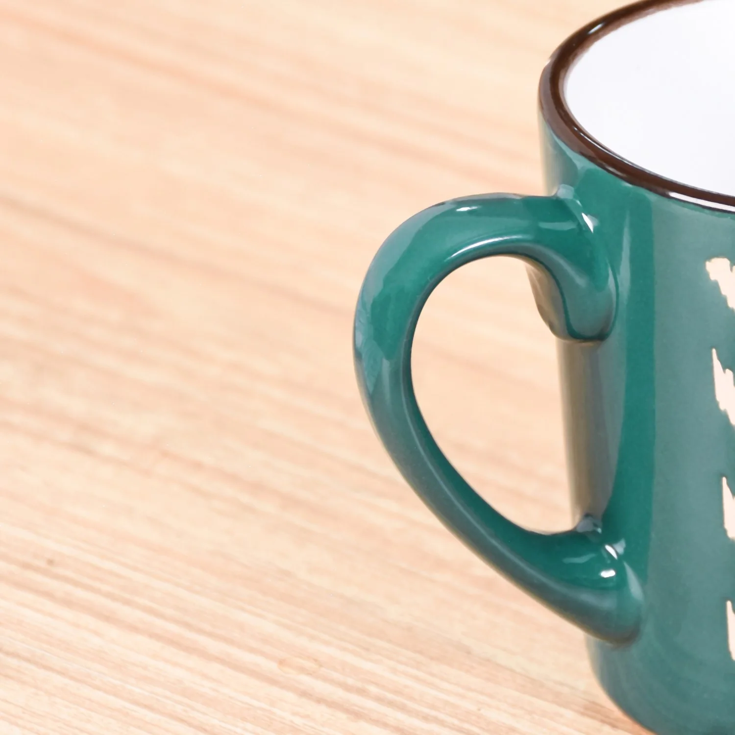 Oscilla Ceramic Tea Cup Set Of 6 Green 250ml - Image 8