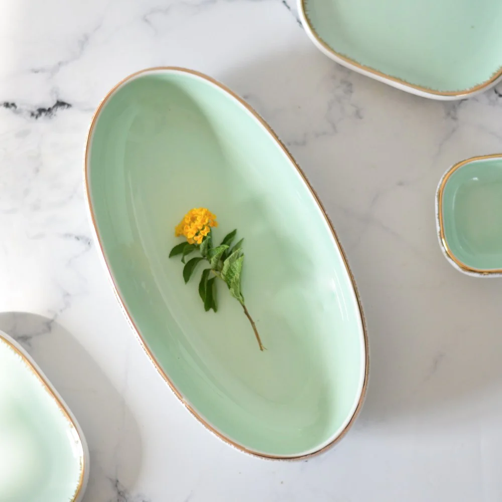 Oval Bowl Mint 600 ml - Image 3