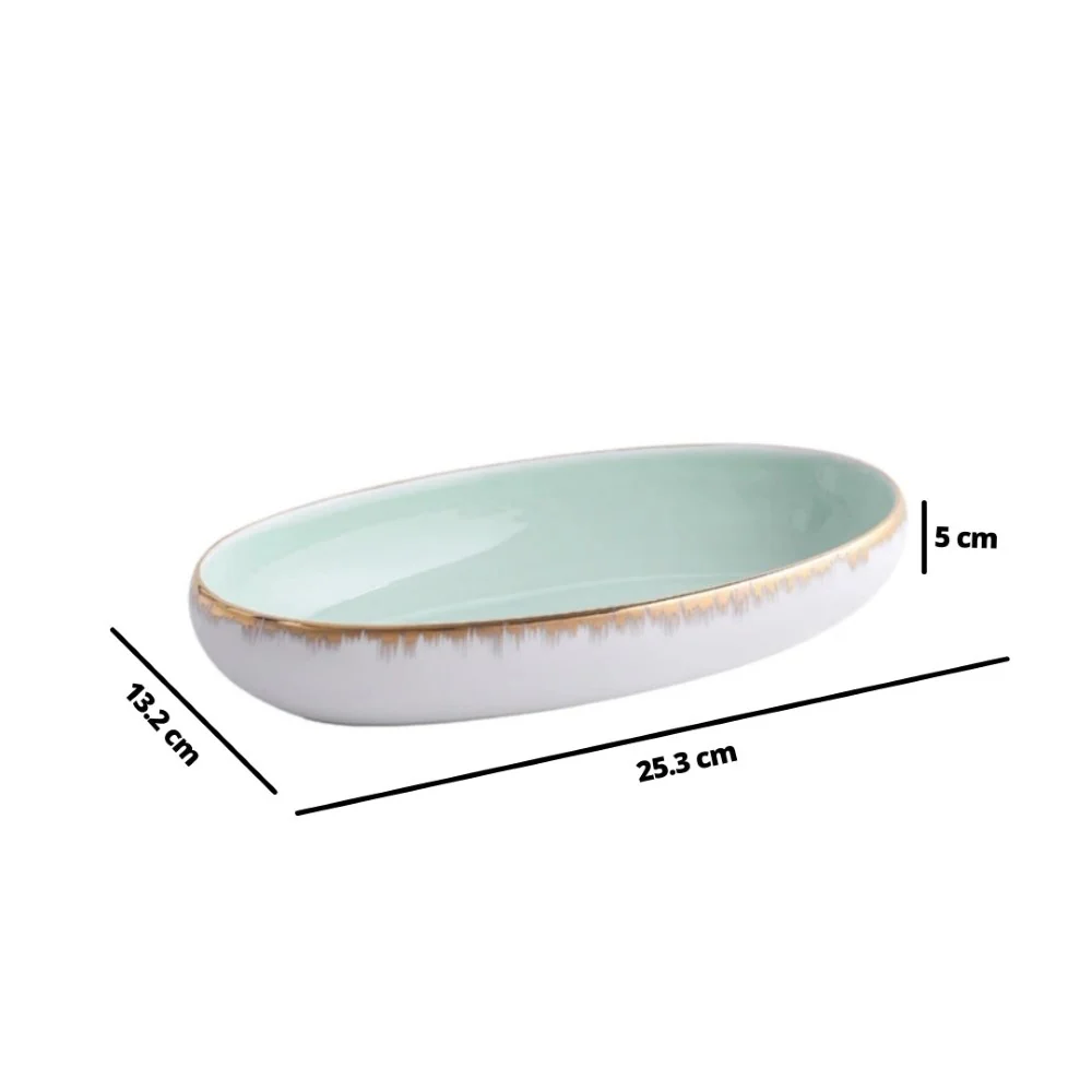 Oval Bowl Mint 600 ml - Image 7