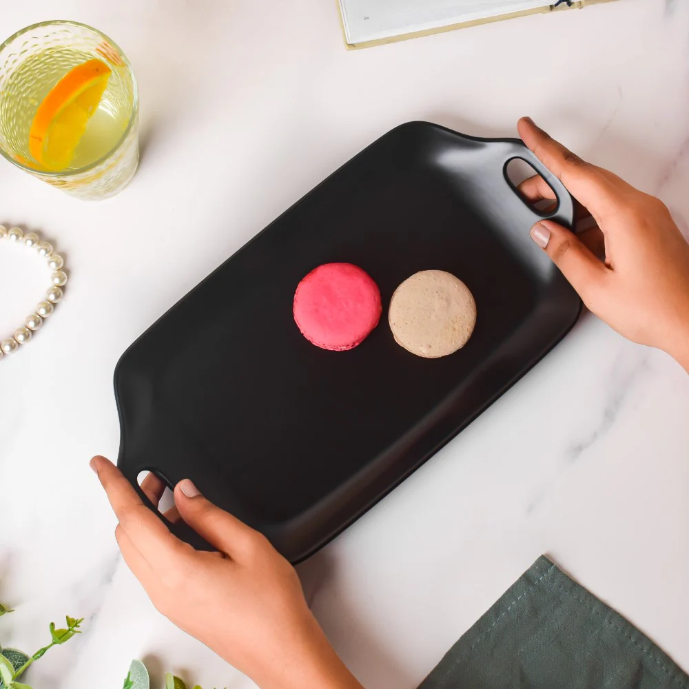 Oven Baking Tray Black 11.5 Inch - Image 2
