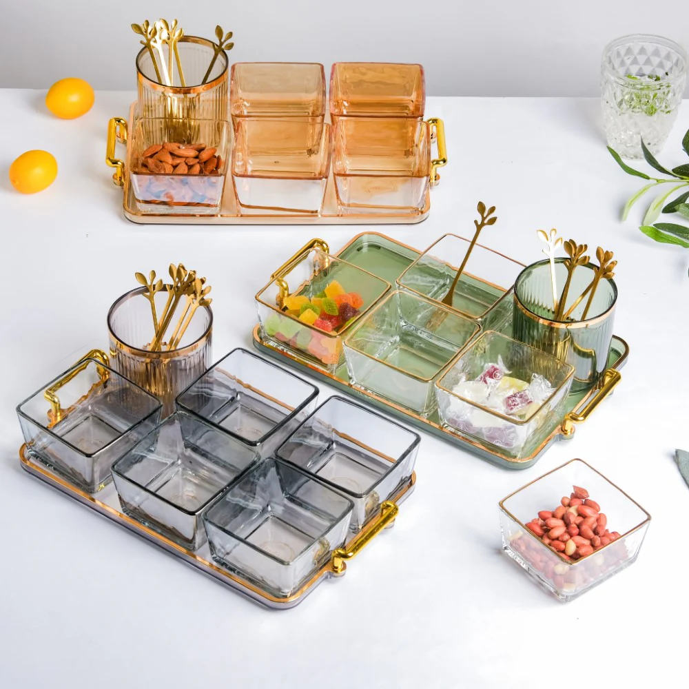 Party Snack Bowl With Tray Set of 13 - Image 16