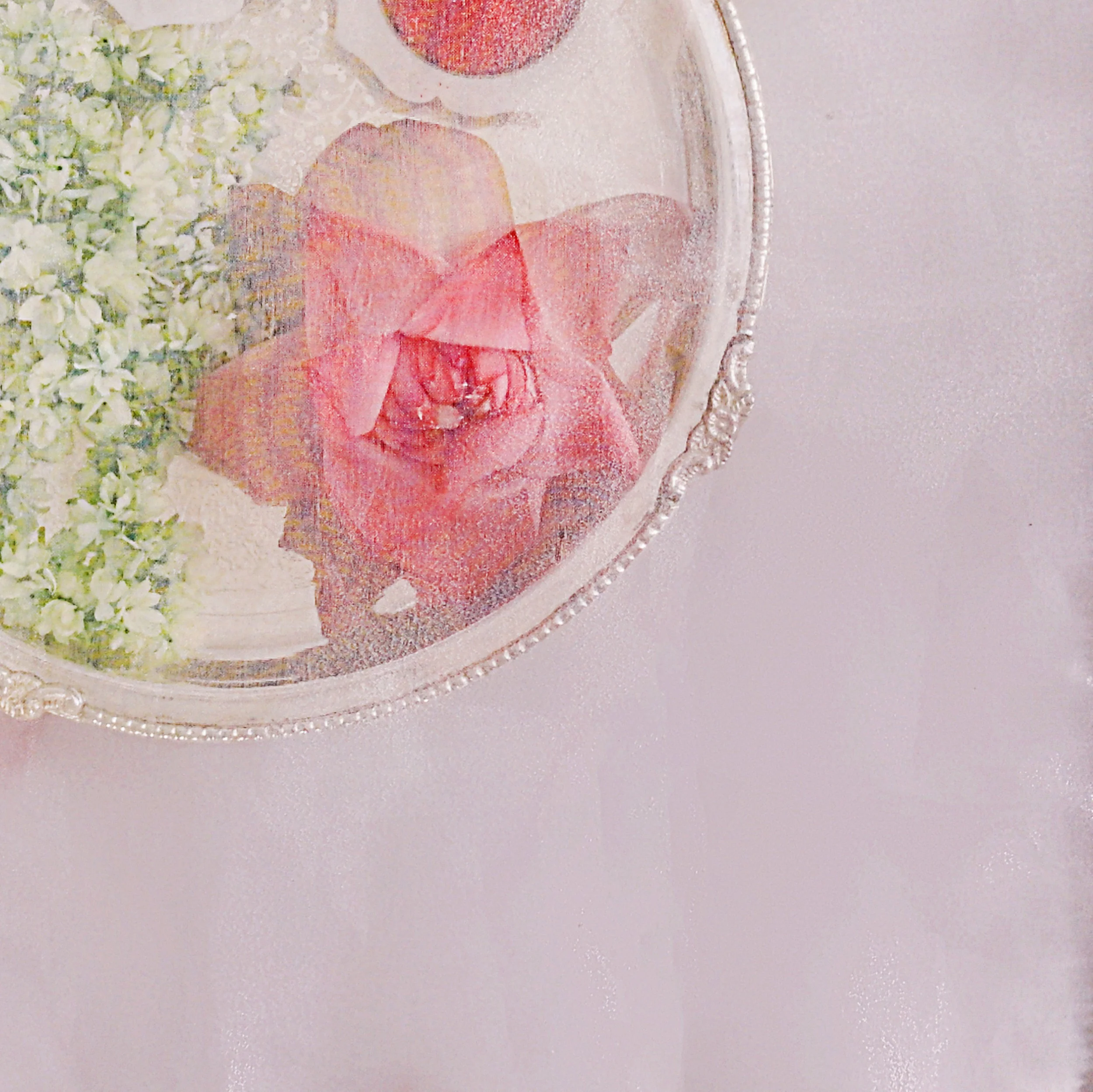 Pastel Pink Tray Cover With Tassels Set Of 2 - Image 5