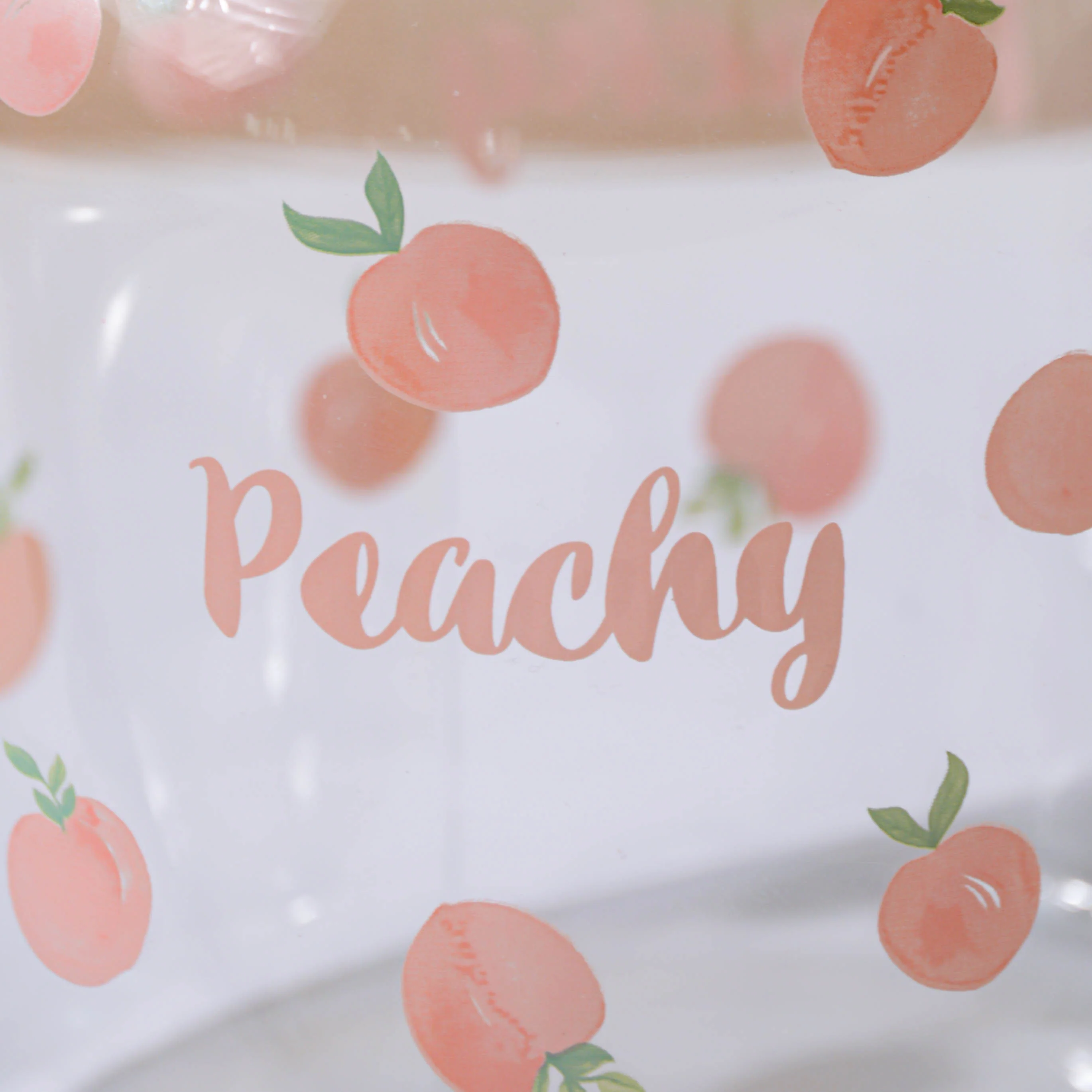 Peach Glass Teapot Large Pink - Image 10