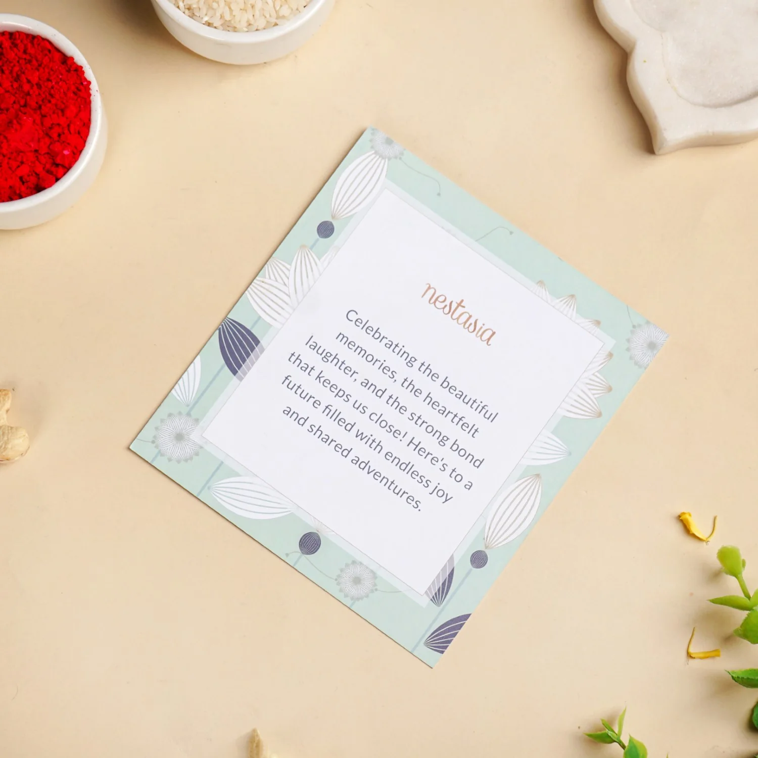Peach Rakhi Lumba Gift Box - Image 4