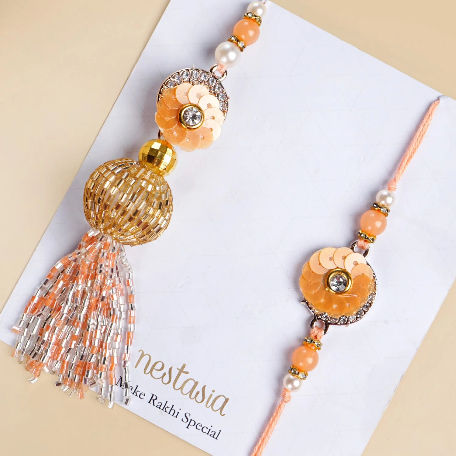 Peach Rakhi Lumba Gift Box - Image 5