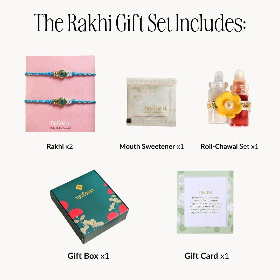Peacock Charm Rakhi Gift Set - Image 4