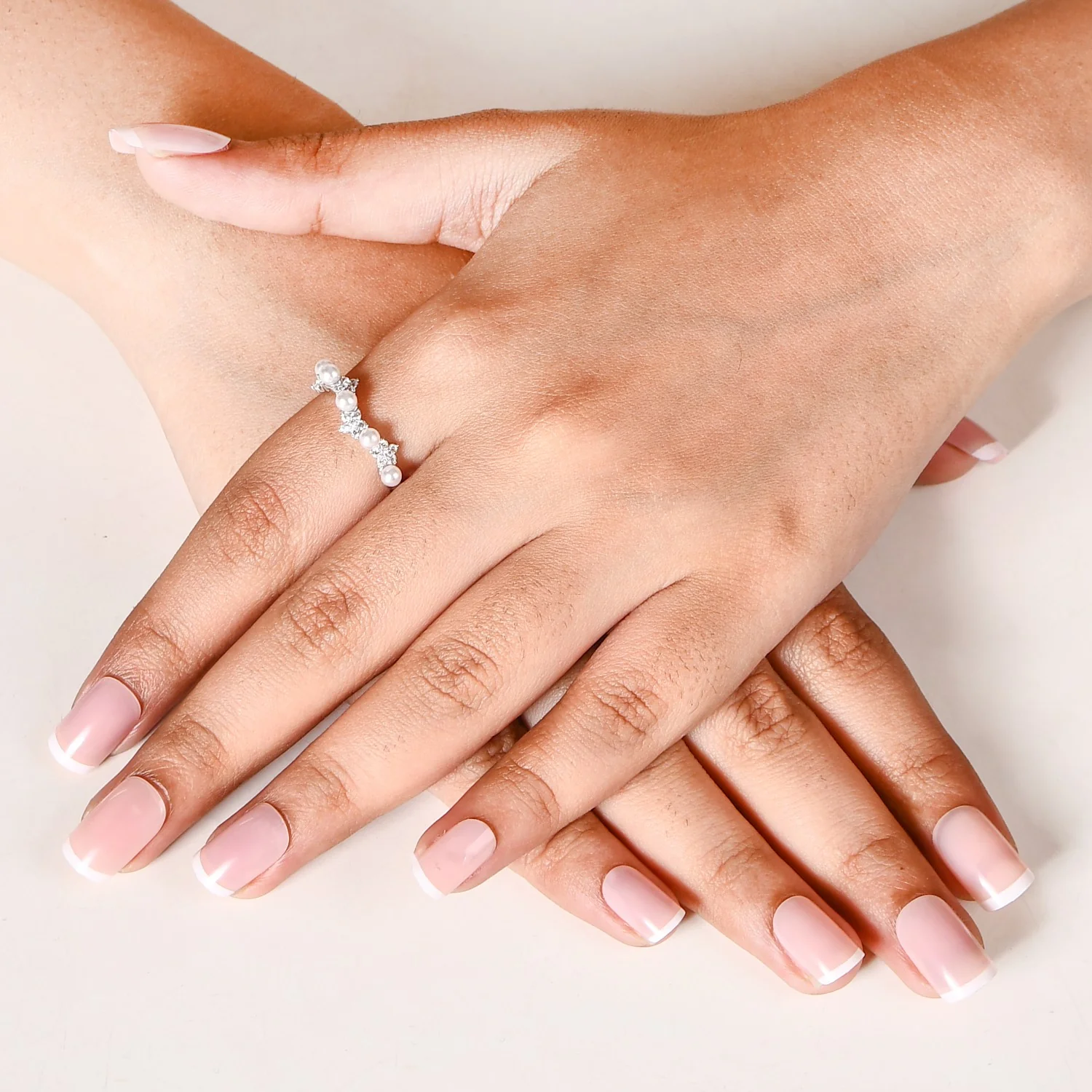 Pearl Blooms Silver Ring - Image 2