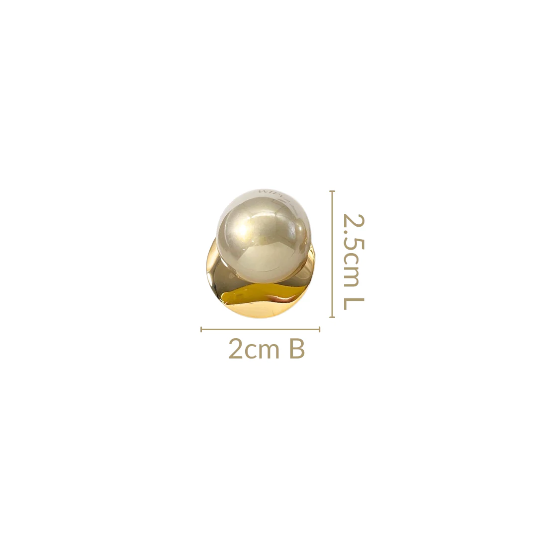 Pearl Stud Earrings - Image 3