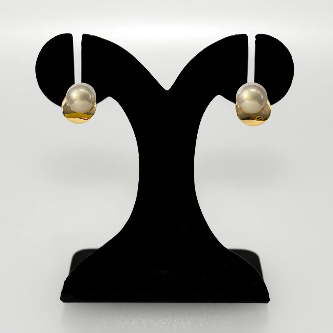 Pearl Stud Earrings - Image 6