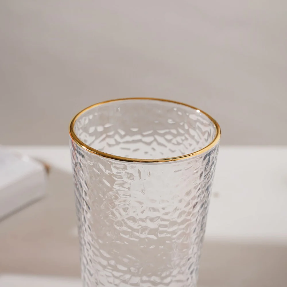 Pebble Textured Medium Drinking Glass Set Of 6 350 ml - Image 7