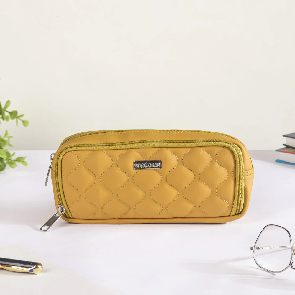 Pencil Pouch Case Yellow - Image 8