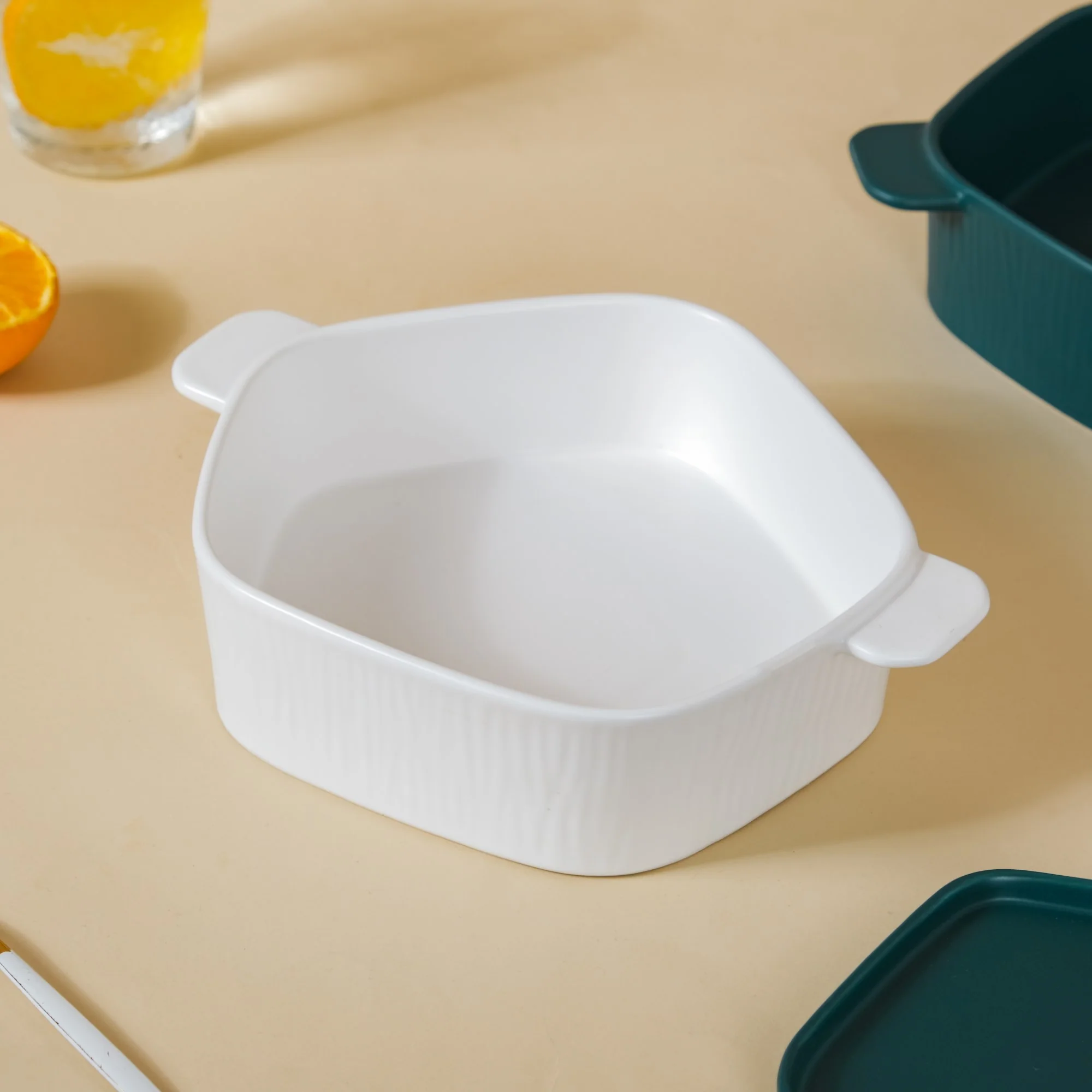 Pentagon Green & White 15 Piece Snack Set For 3 - Image 5