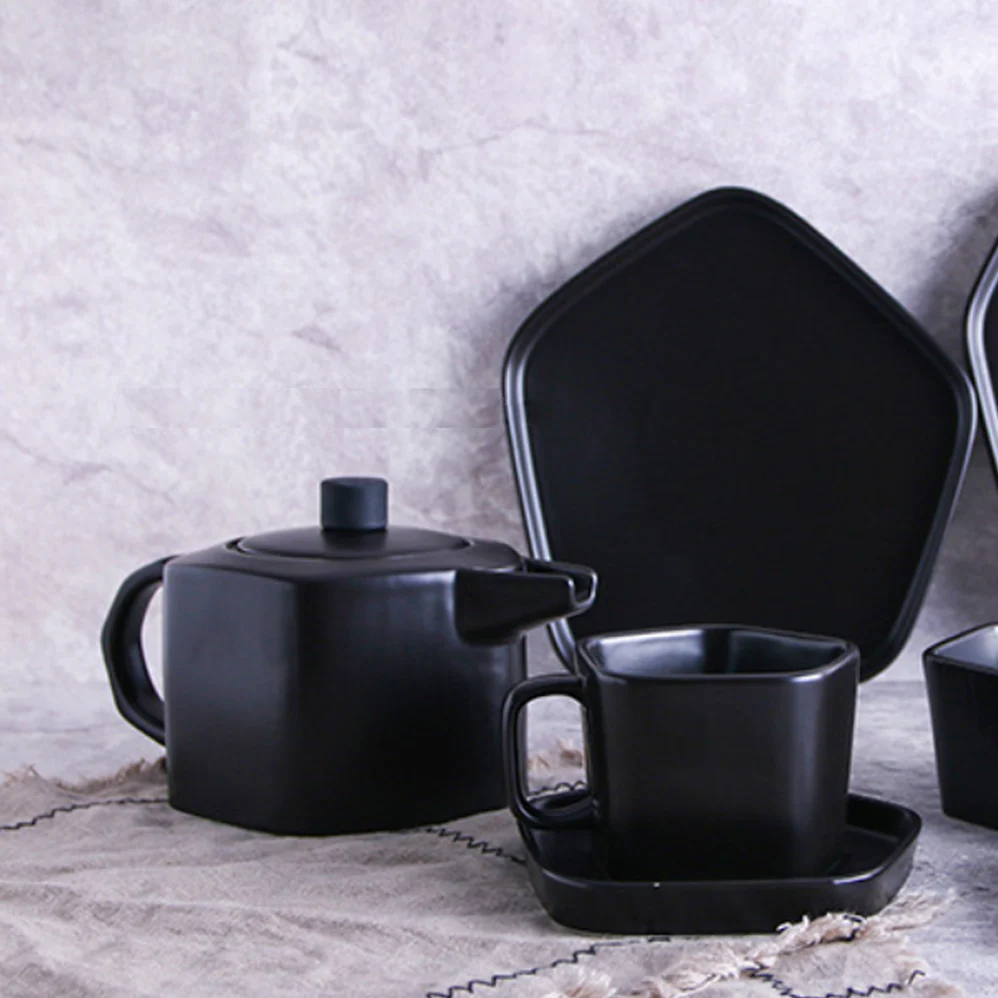 GEOMETRIC Pentagon Tea Pot - Image 4