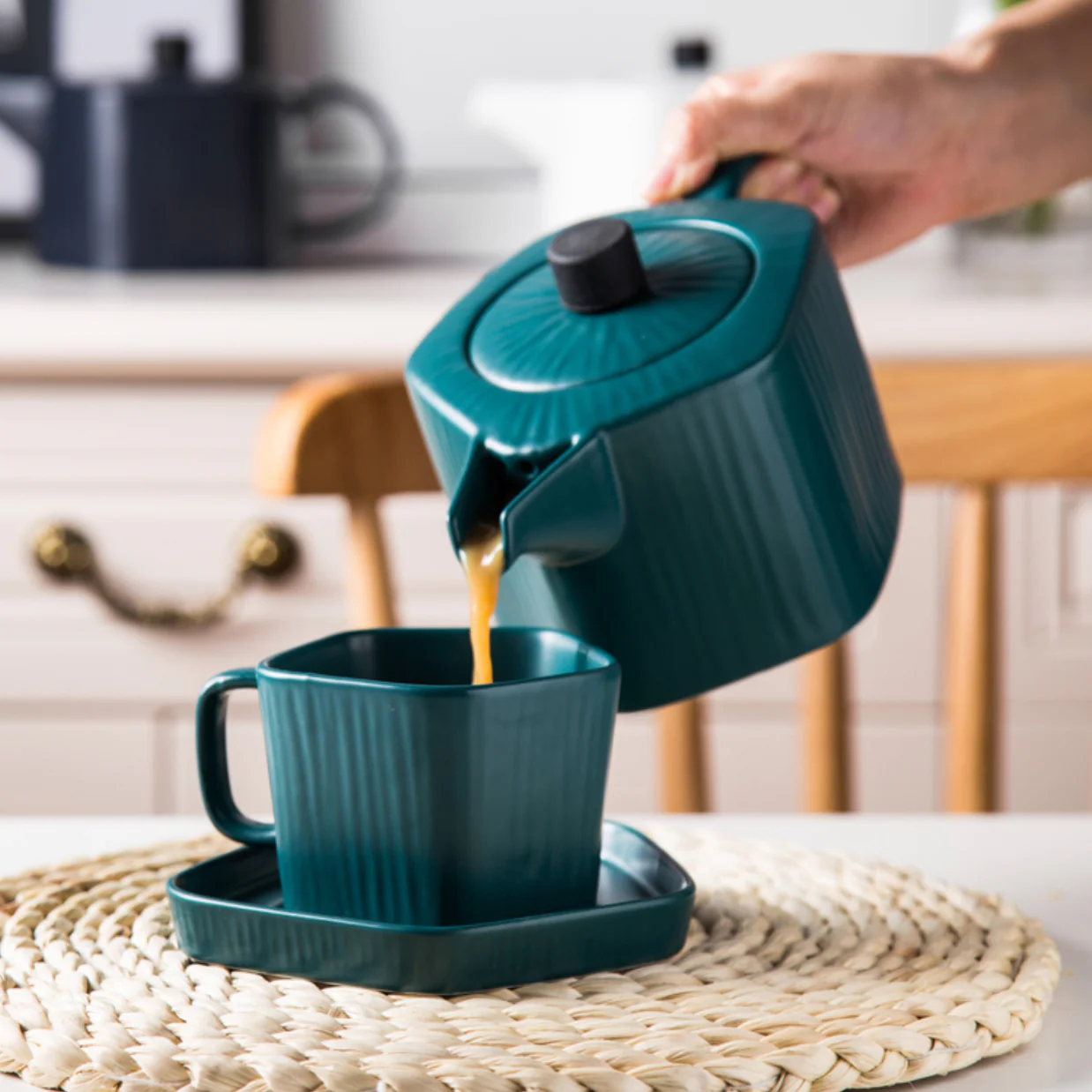 GEOMETRIC Pentagon Tea Pot - Image 7