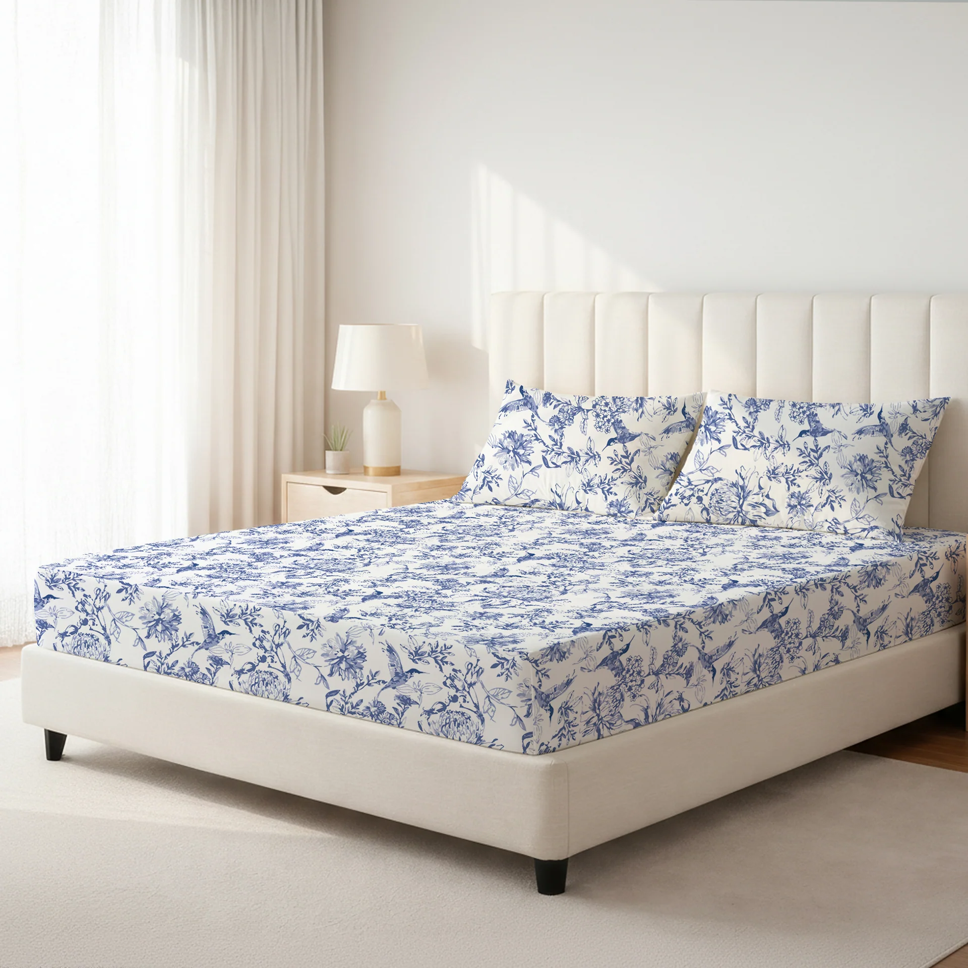 Petal Story Pure Cotton King Size Bedding Set 275x275cm