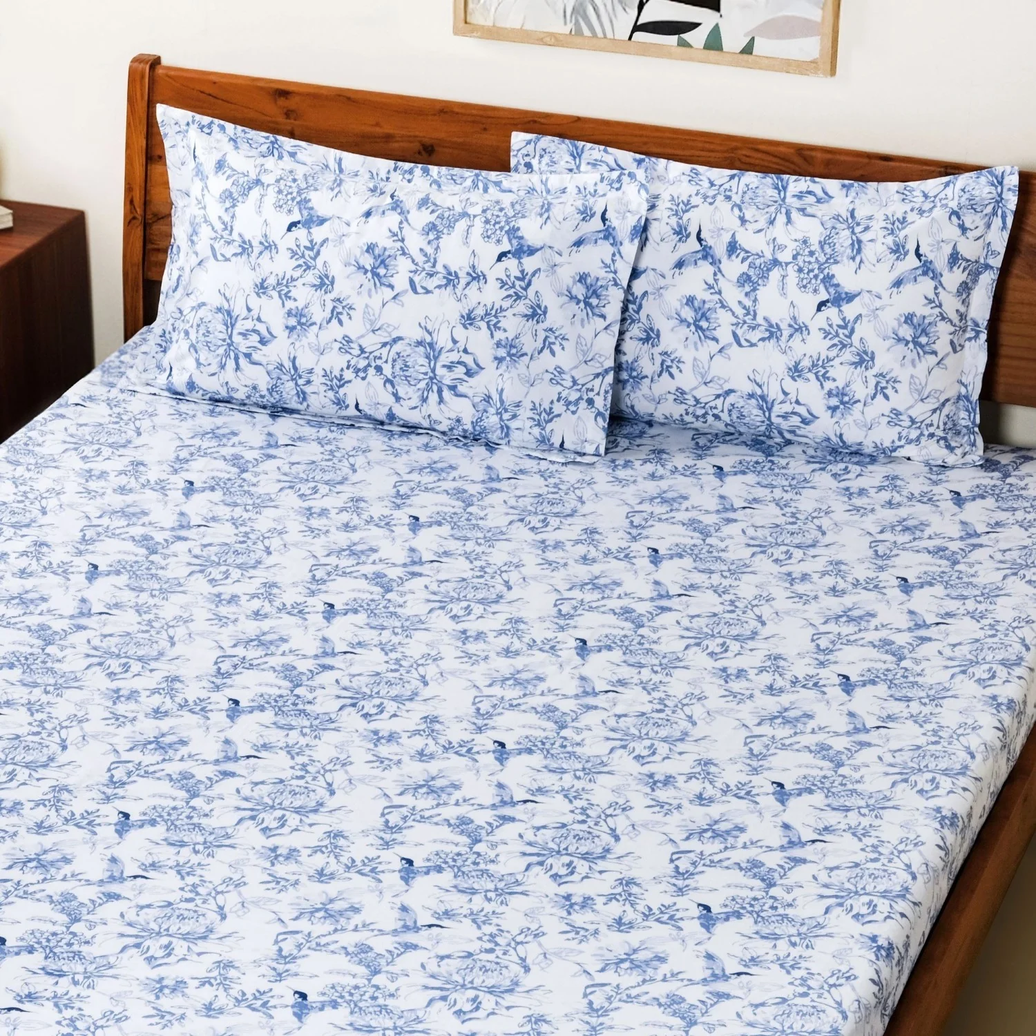 Petal Story Pure Cotton King Size Bedding Set 275x275cm - Image 10