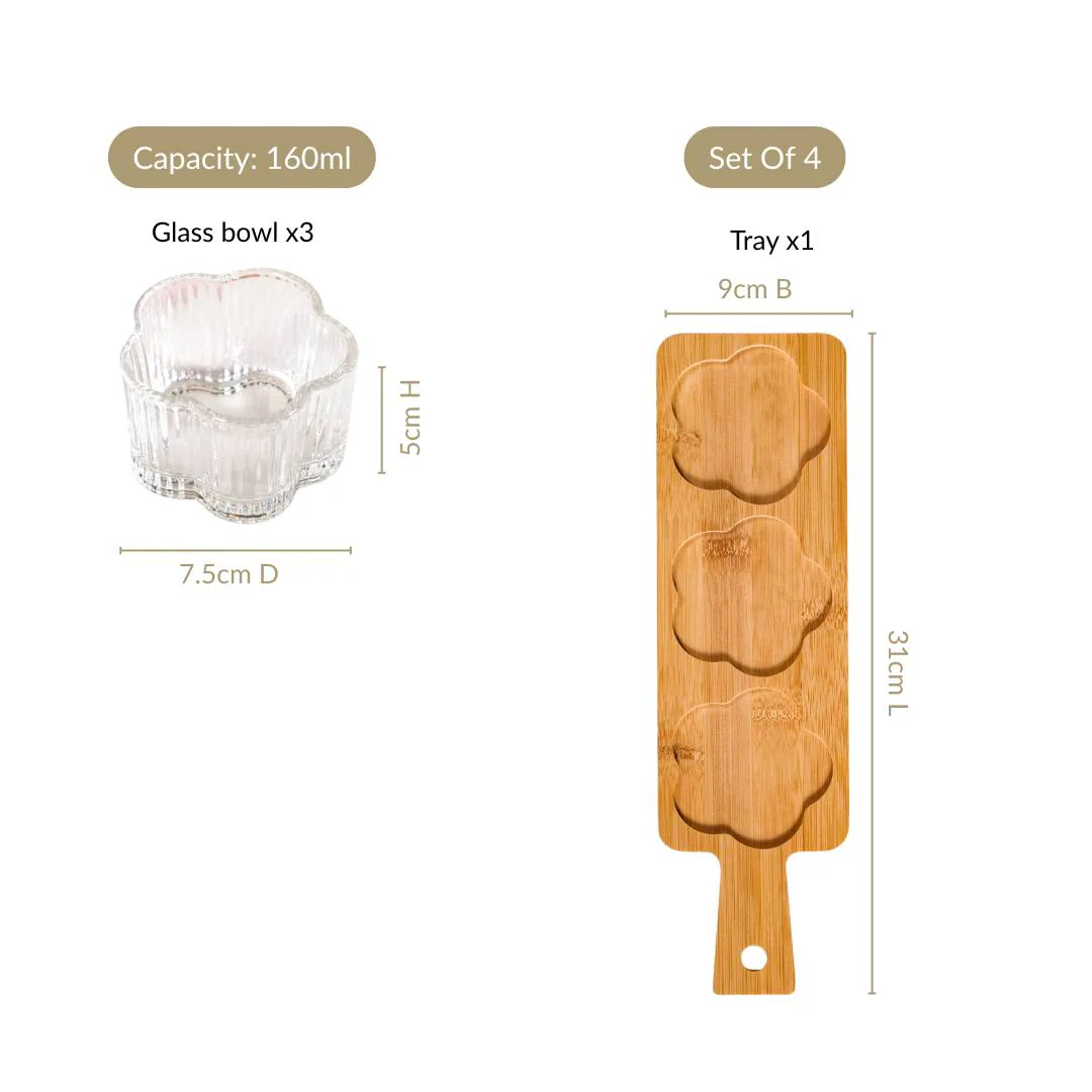 Petalia Platter Set Of 4 - Image 3