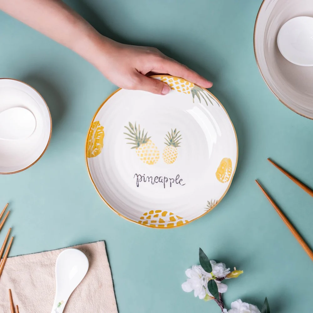 Pineapple 16 Piece Snack Set For 4 - Image 8