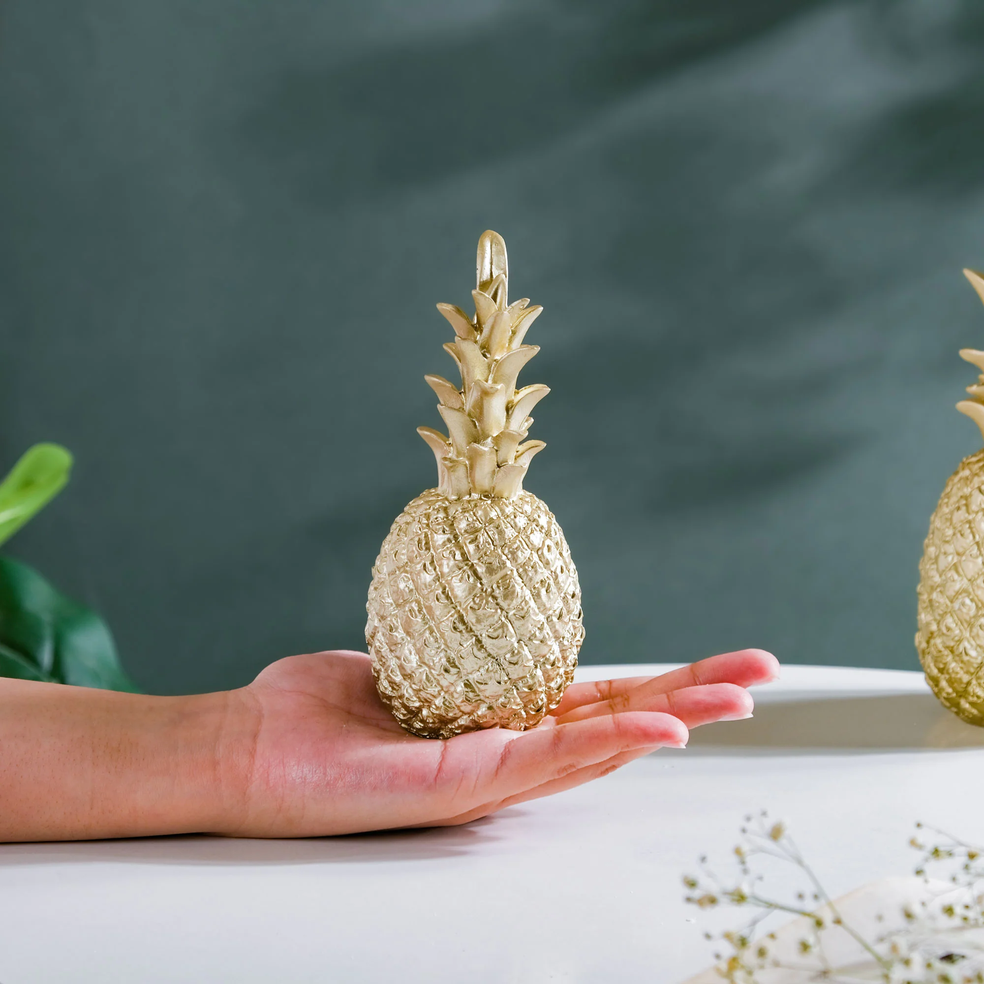 Pineapple Decor Golden Small - Image 2