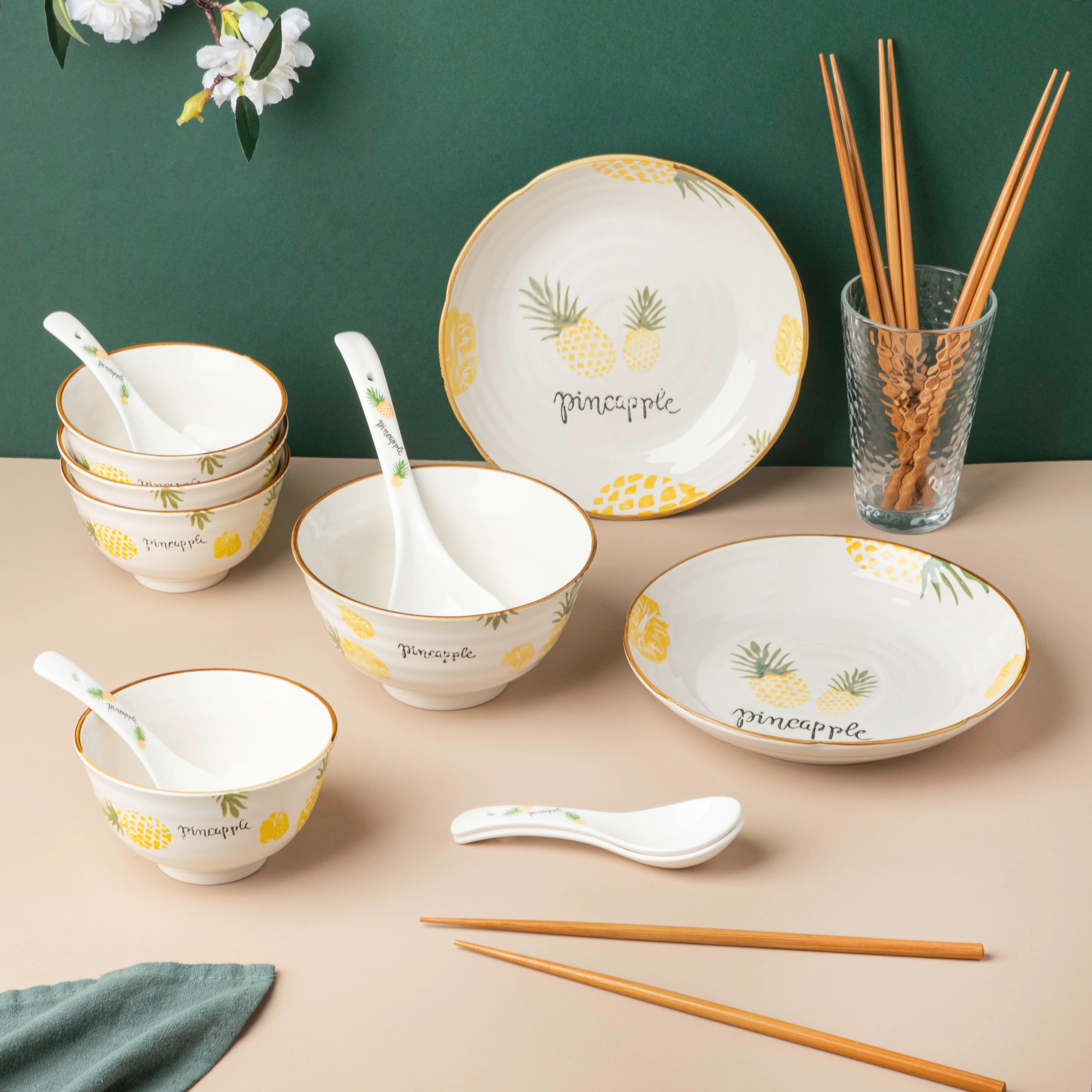 Pineapple Snack Set For 4 - Image 8