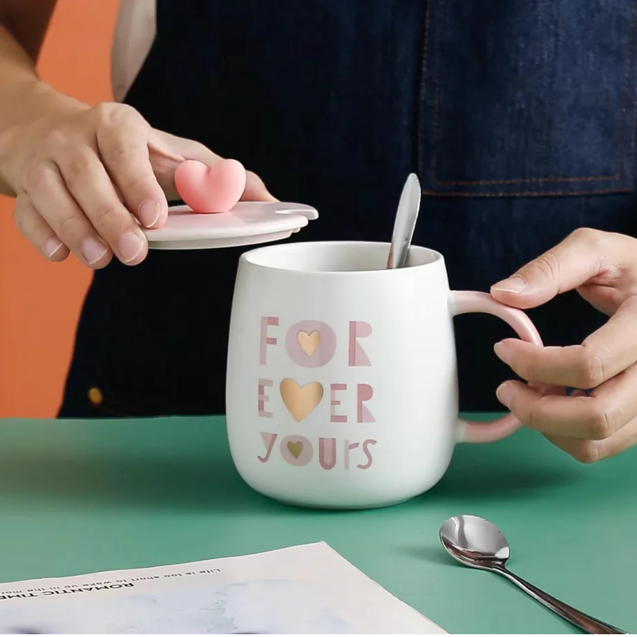 Pink And White Mug - Image 2