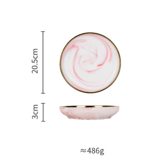 Pink Marble Plate - Image 9