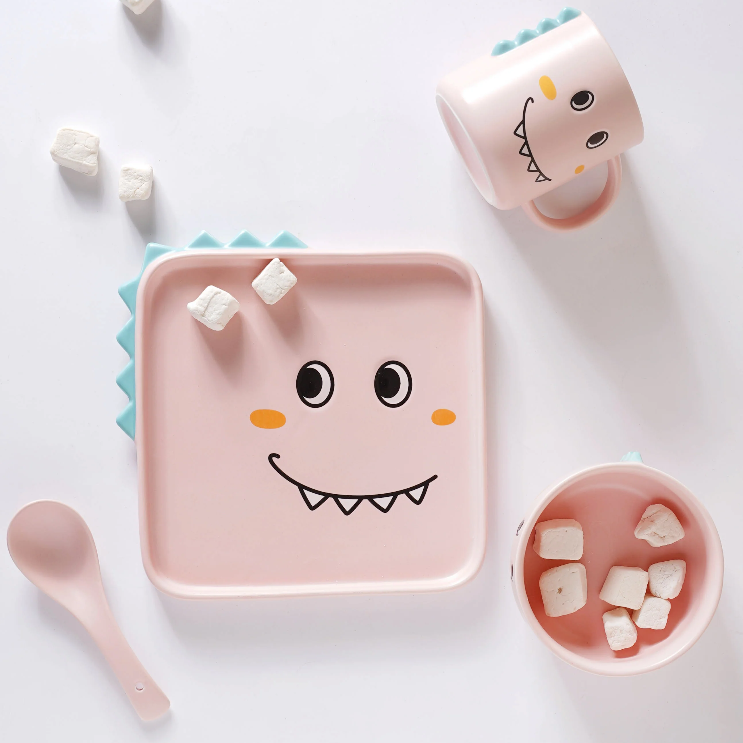 Pink Dino Meal Set - Image 3