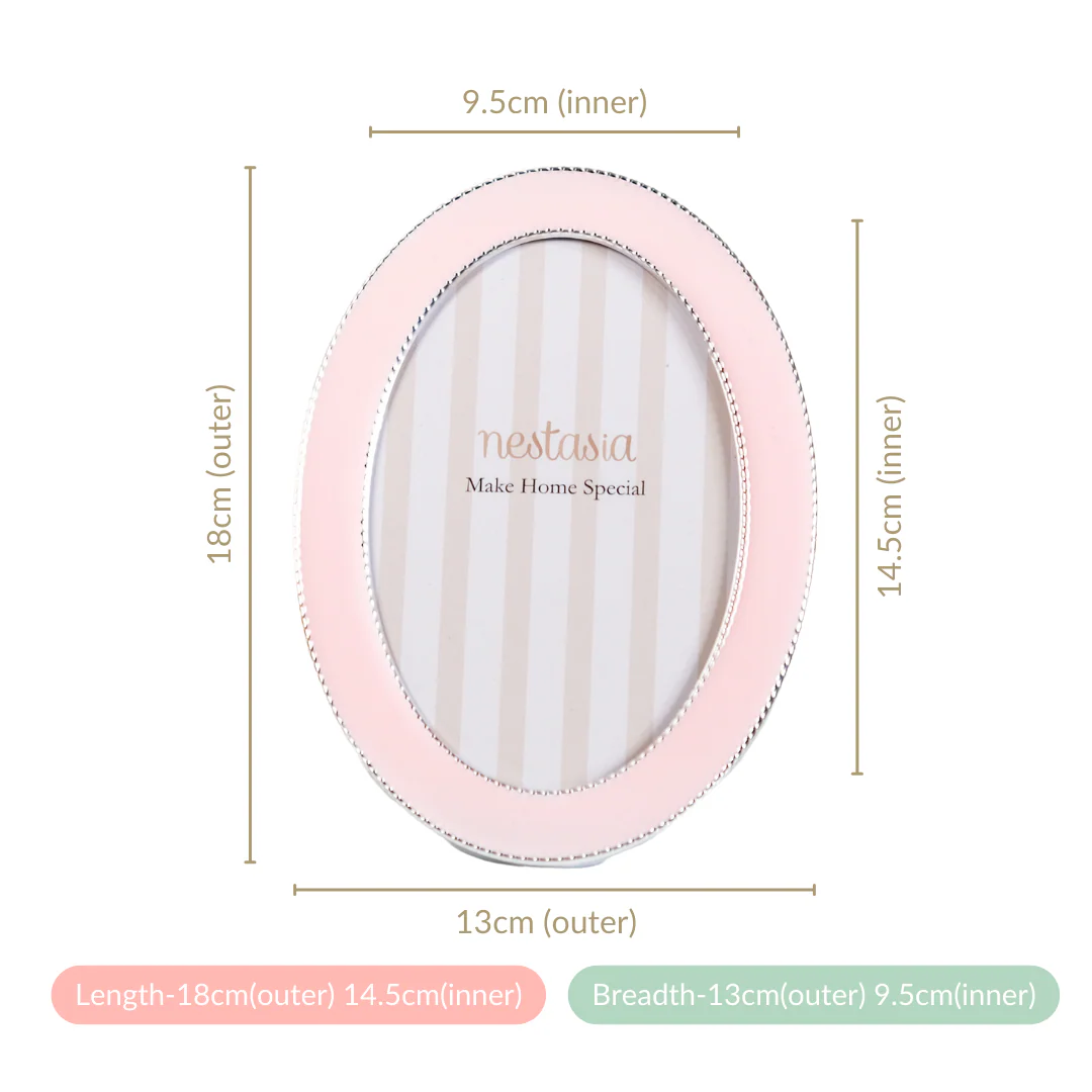 Pink Paradise Oval Photo Frame 7"x5" - Image 5
