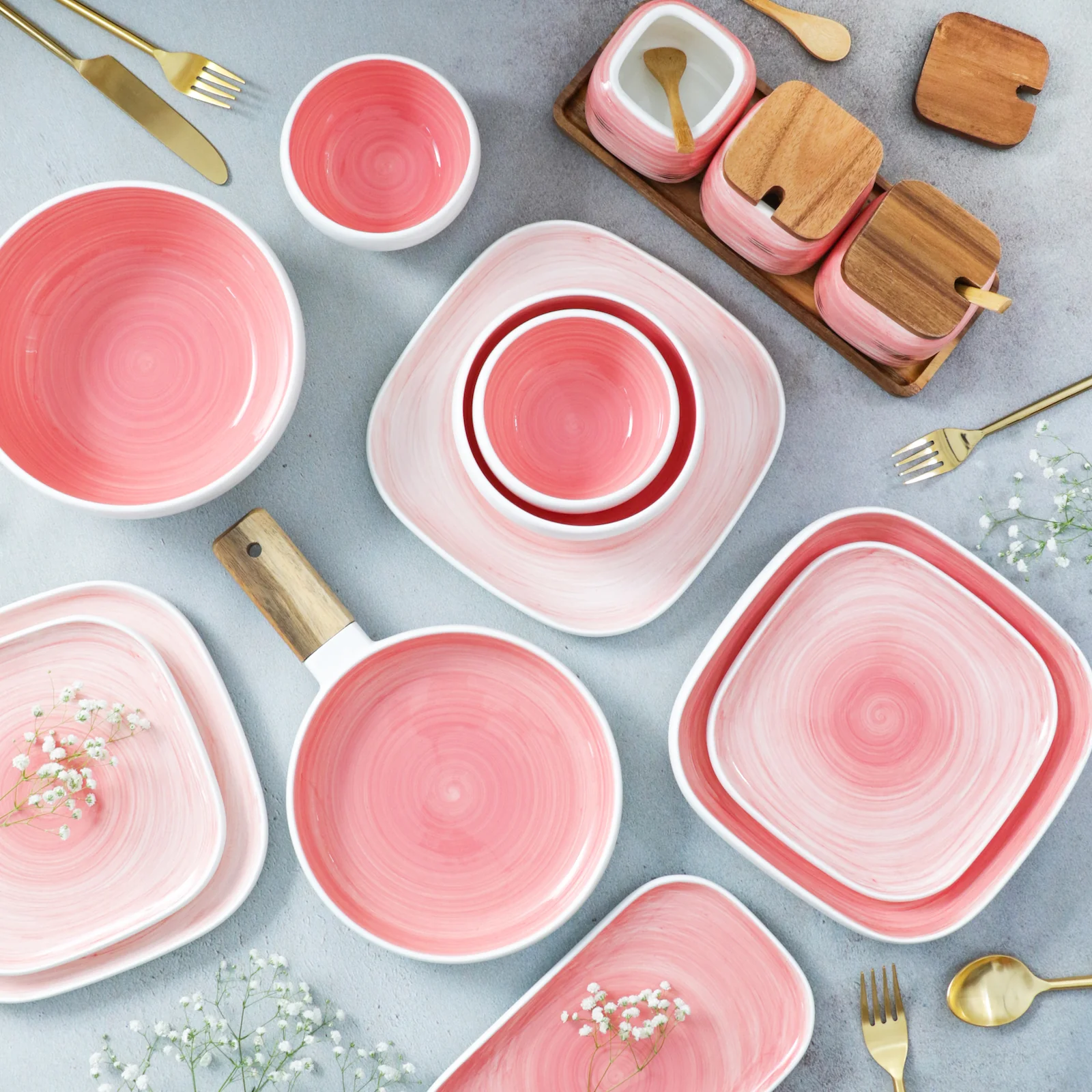 Pink Serving Bowl - Image 2