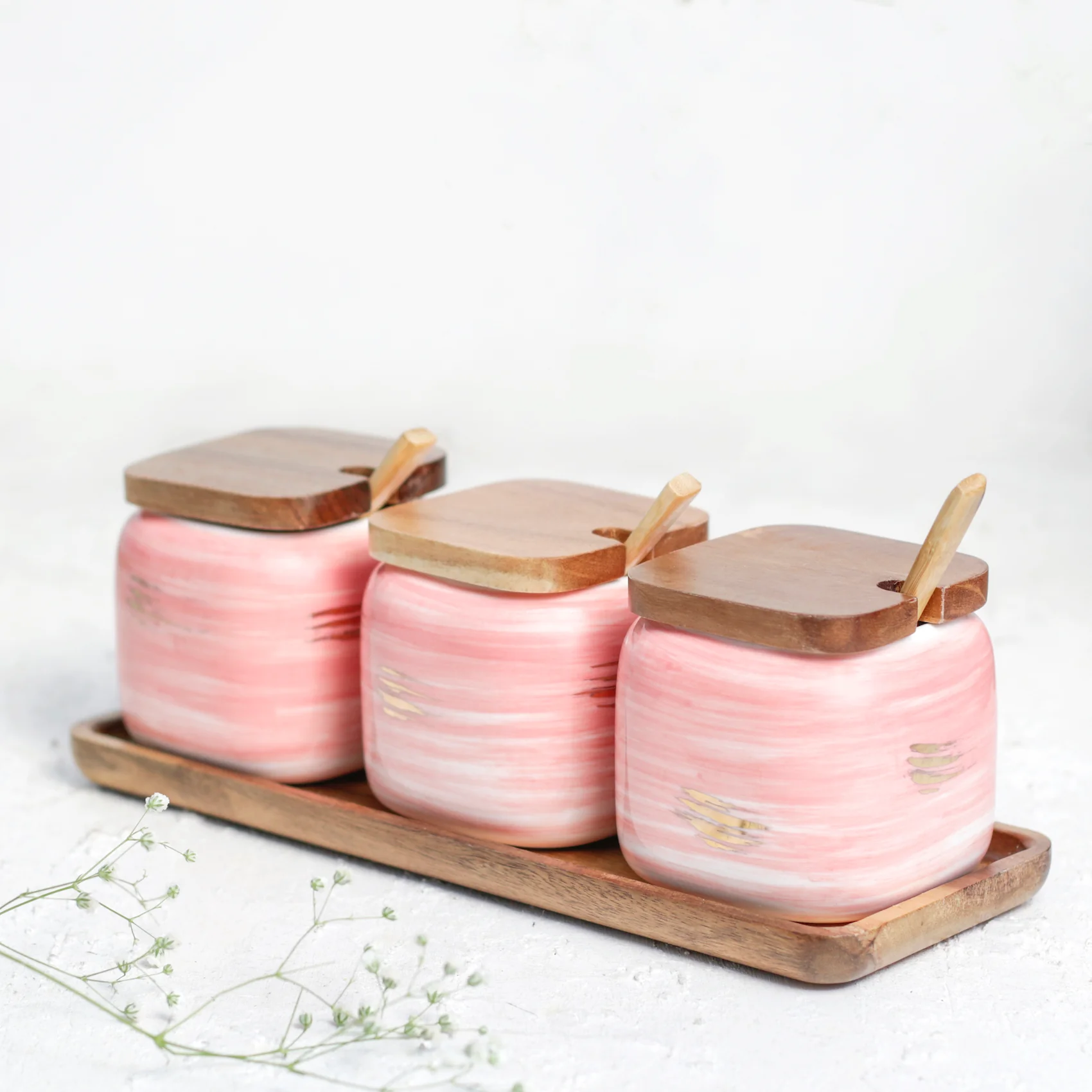Pink Spice Jar Set - Image 2