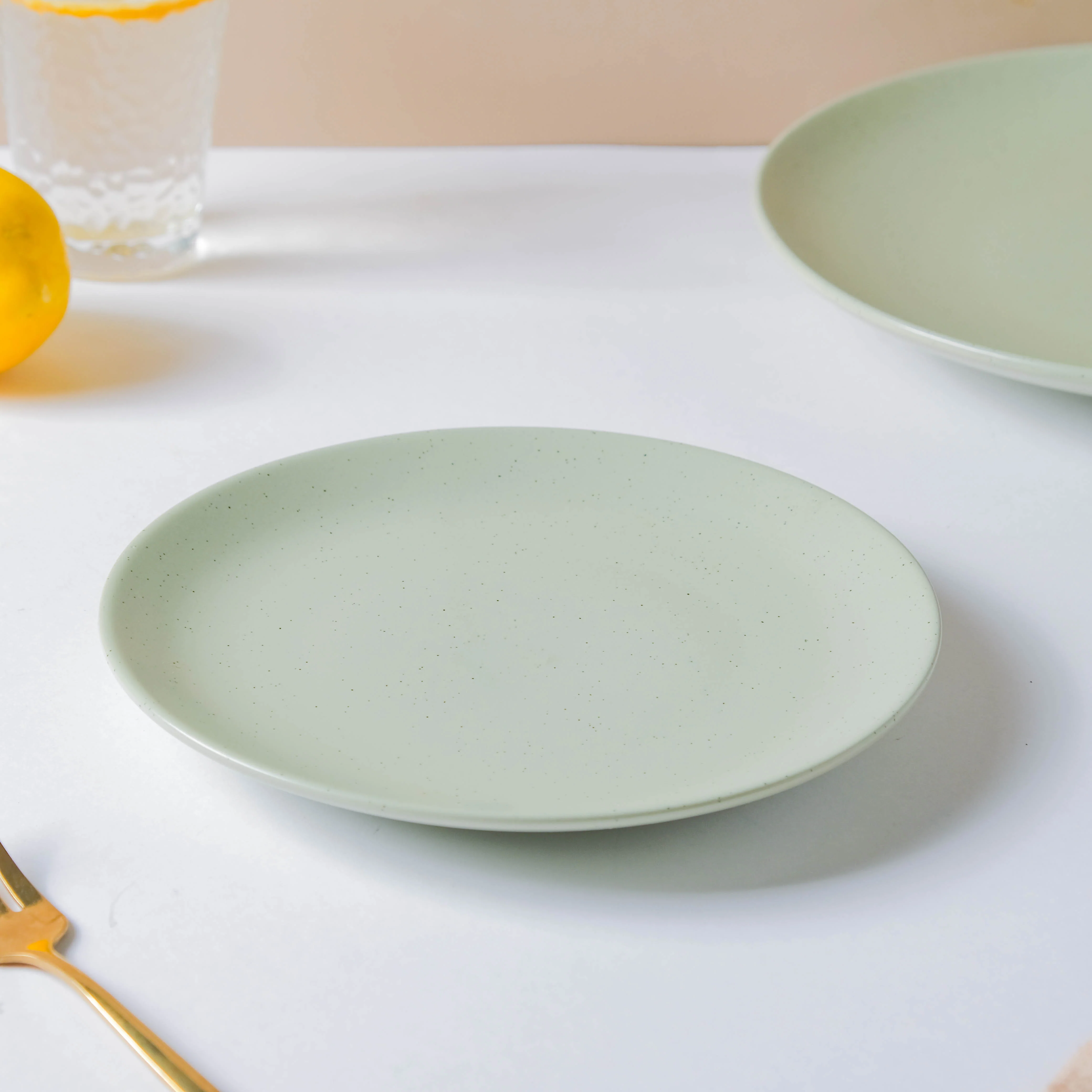 Pixie Glaze Snack Plate Green 8 Inch - Image 4