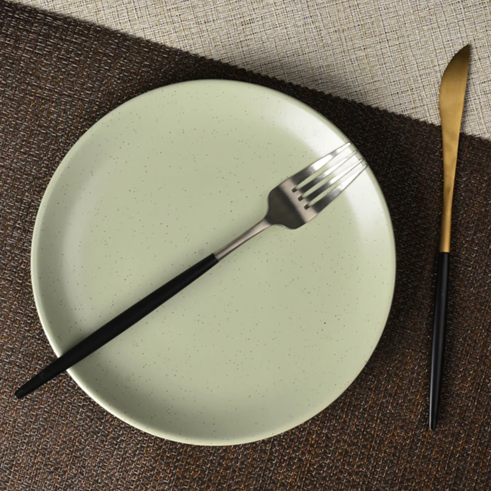 Pixie Glaze Snack Plate Green 8 Inch - Image 6