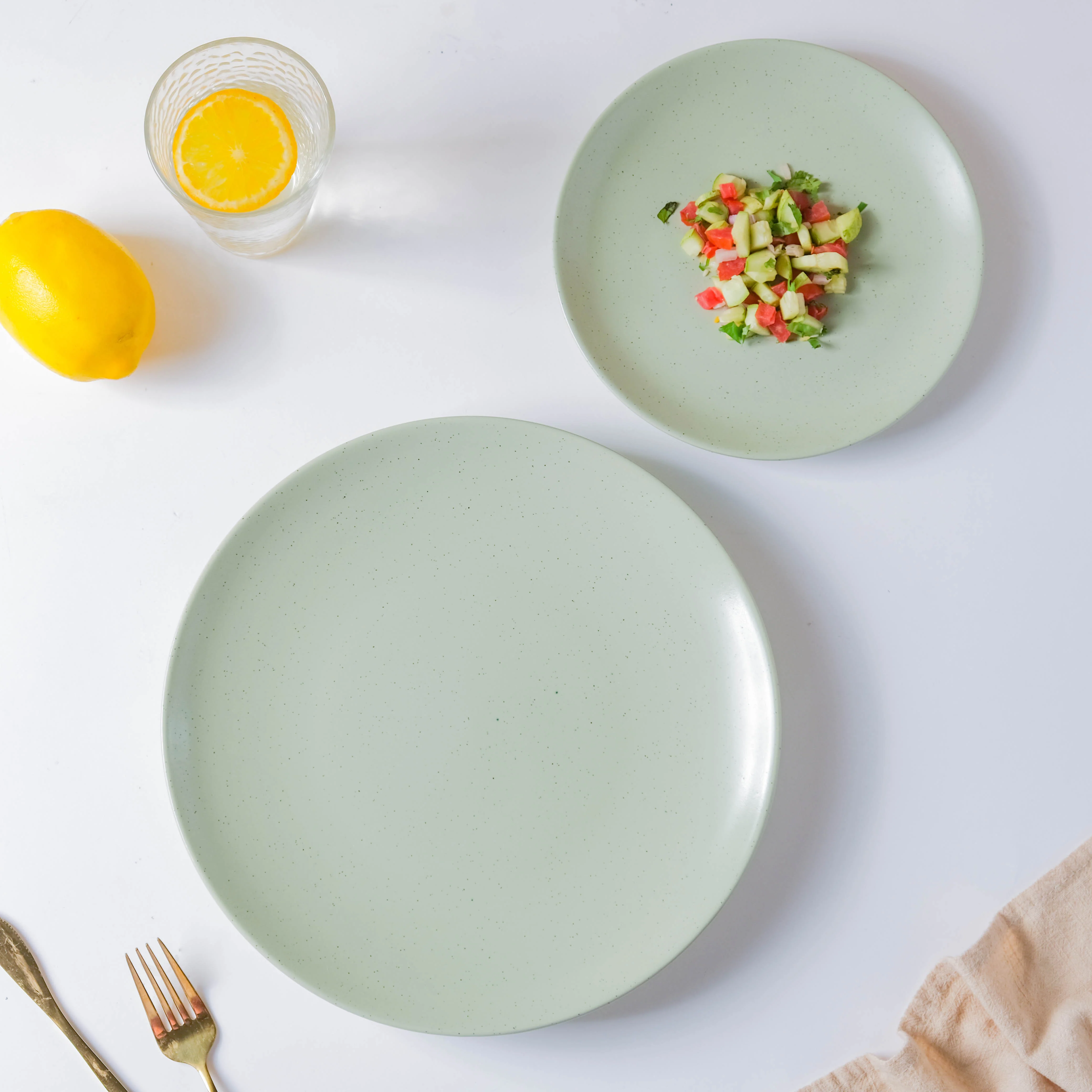 Pixie Glaze Snack Plate Green 8 Inch - Image 7
