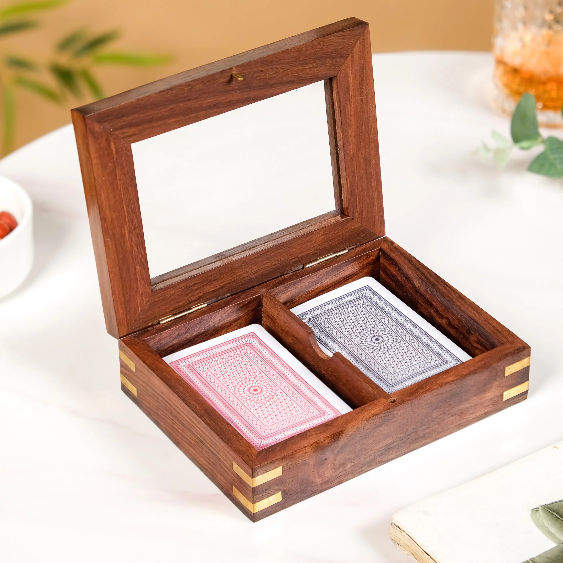 Playing Cards Set Of 2 in Wooden Display Box - Image 8