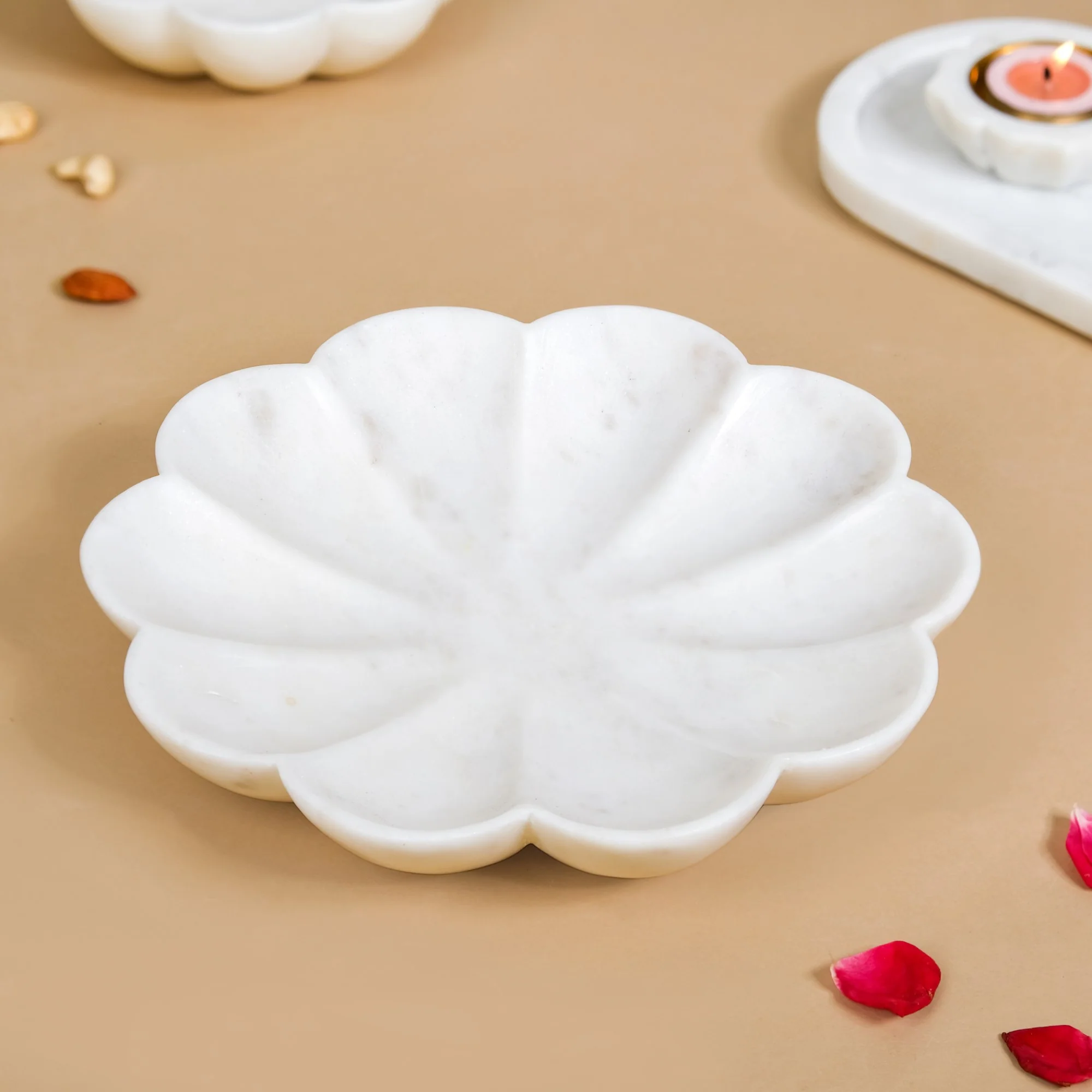 Polished Marble Serving Platter Large 9 Inch - Image 9