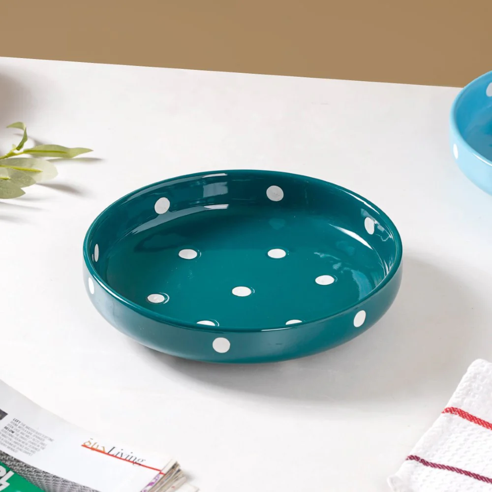 Polka Dots Round Deep Plate - Image 10