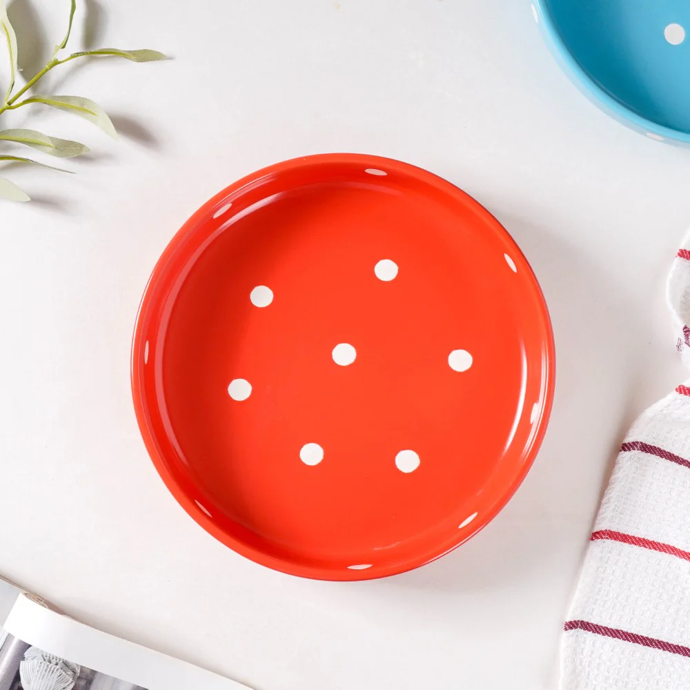 Polka Dots Round Deep Plate - Image 13