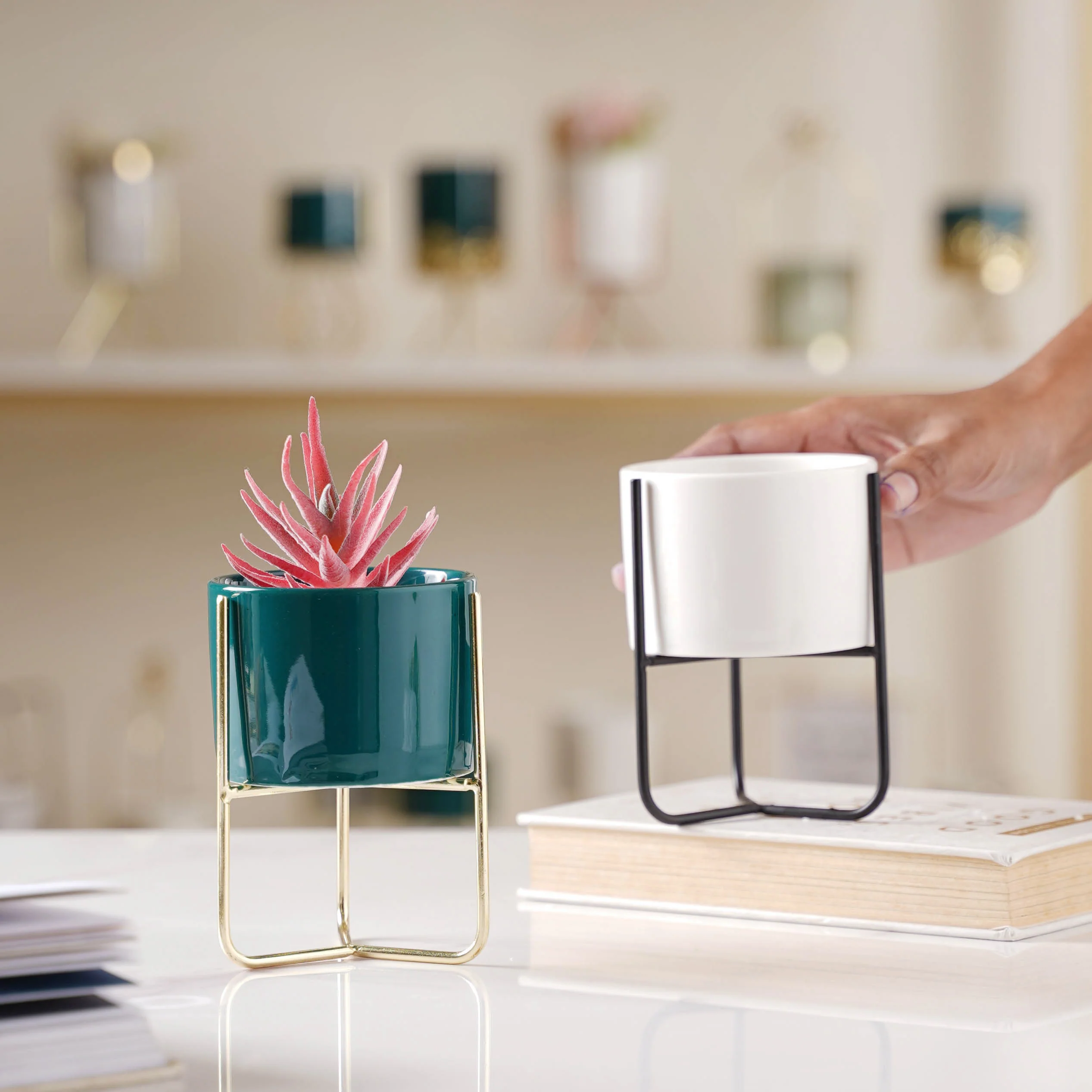 Porcelain Succulent Planters-Small - Image 3