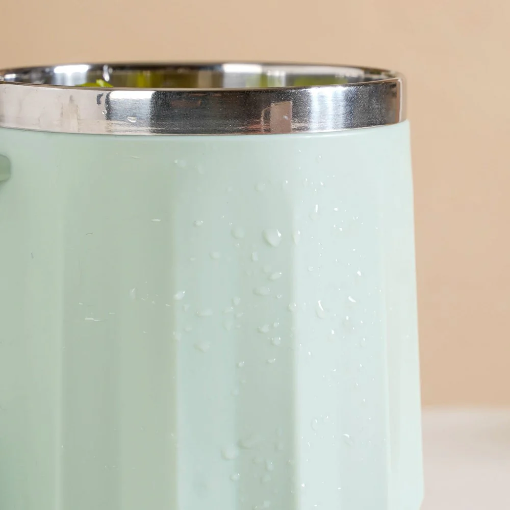 Portable Travel Coffee Mug With Lid Mint 400ml - Image 17