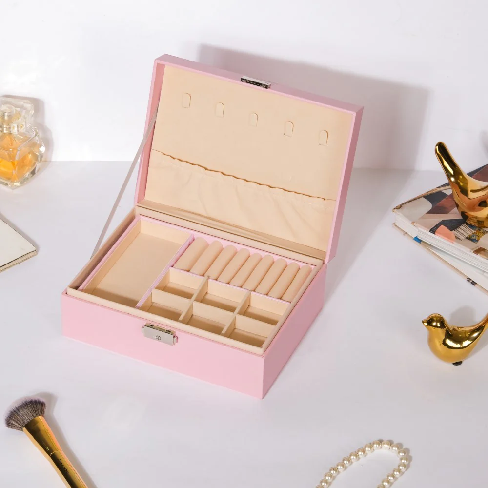 Portable Jewellery Organiser Pink - Image 5