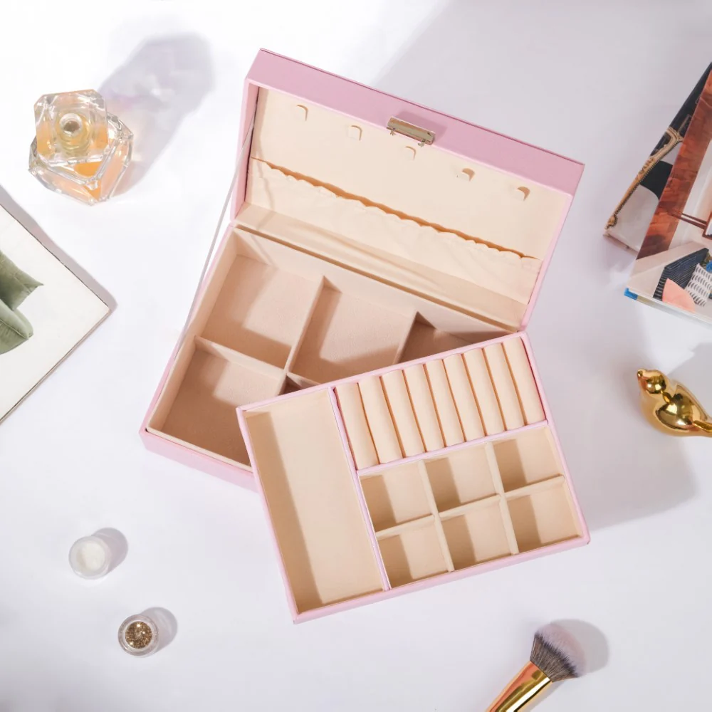 Portable Jewellery Organiser Pink - Image 7