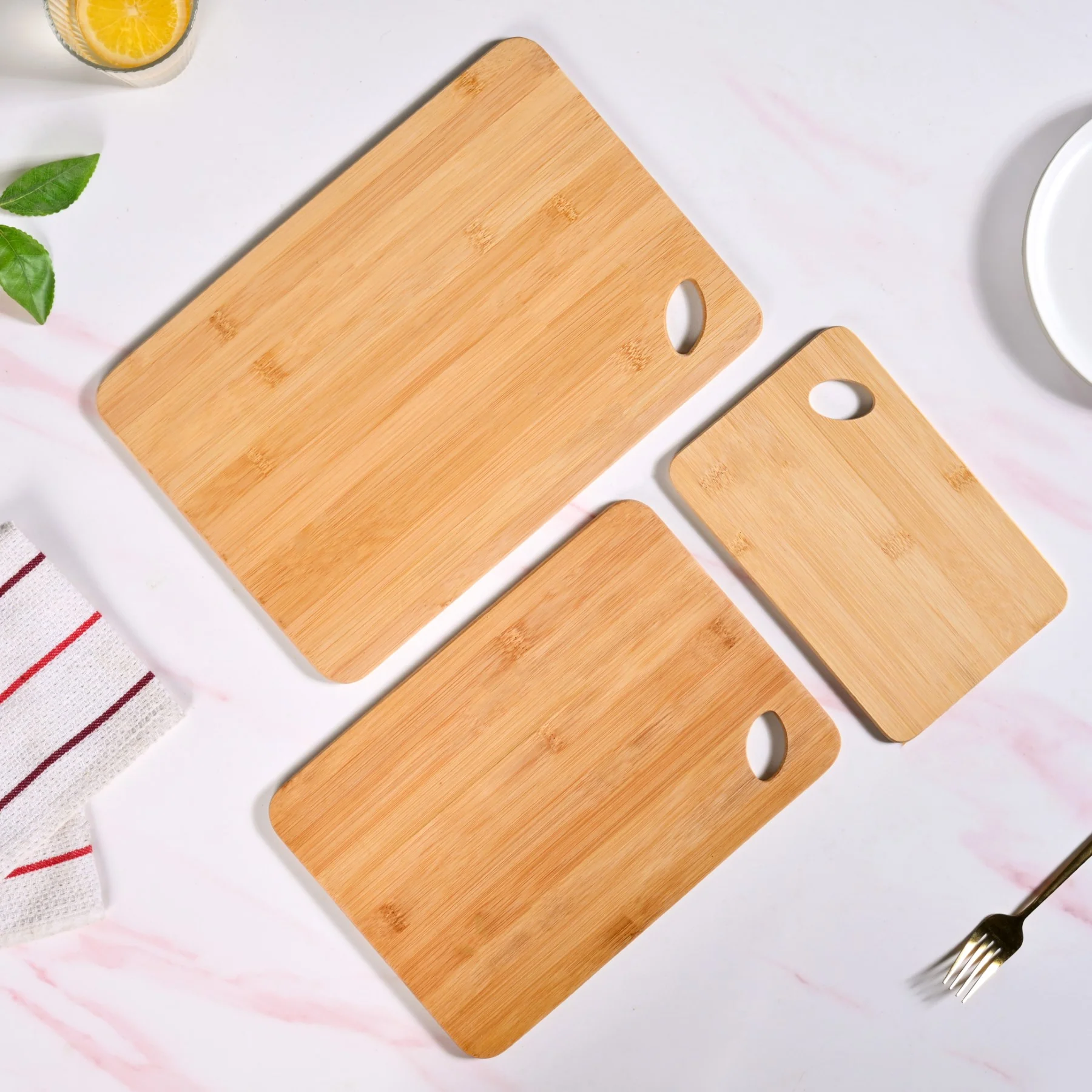 Premium Bamboo Serving Board Set Of 3 - Image 2