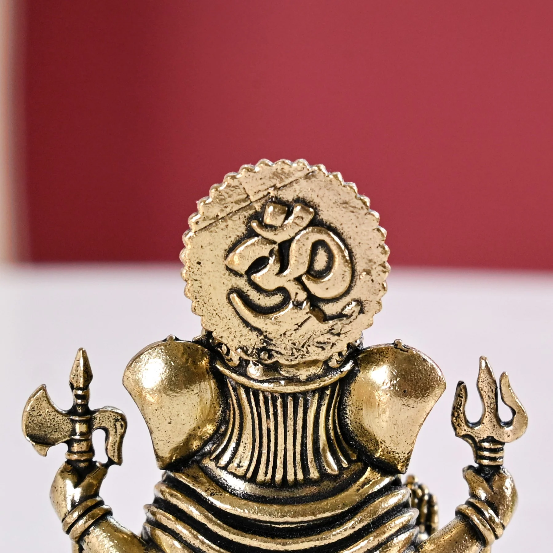 Pure Brass Ganesh Idol With Gift Box 5cm - Image 6