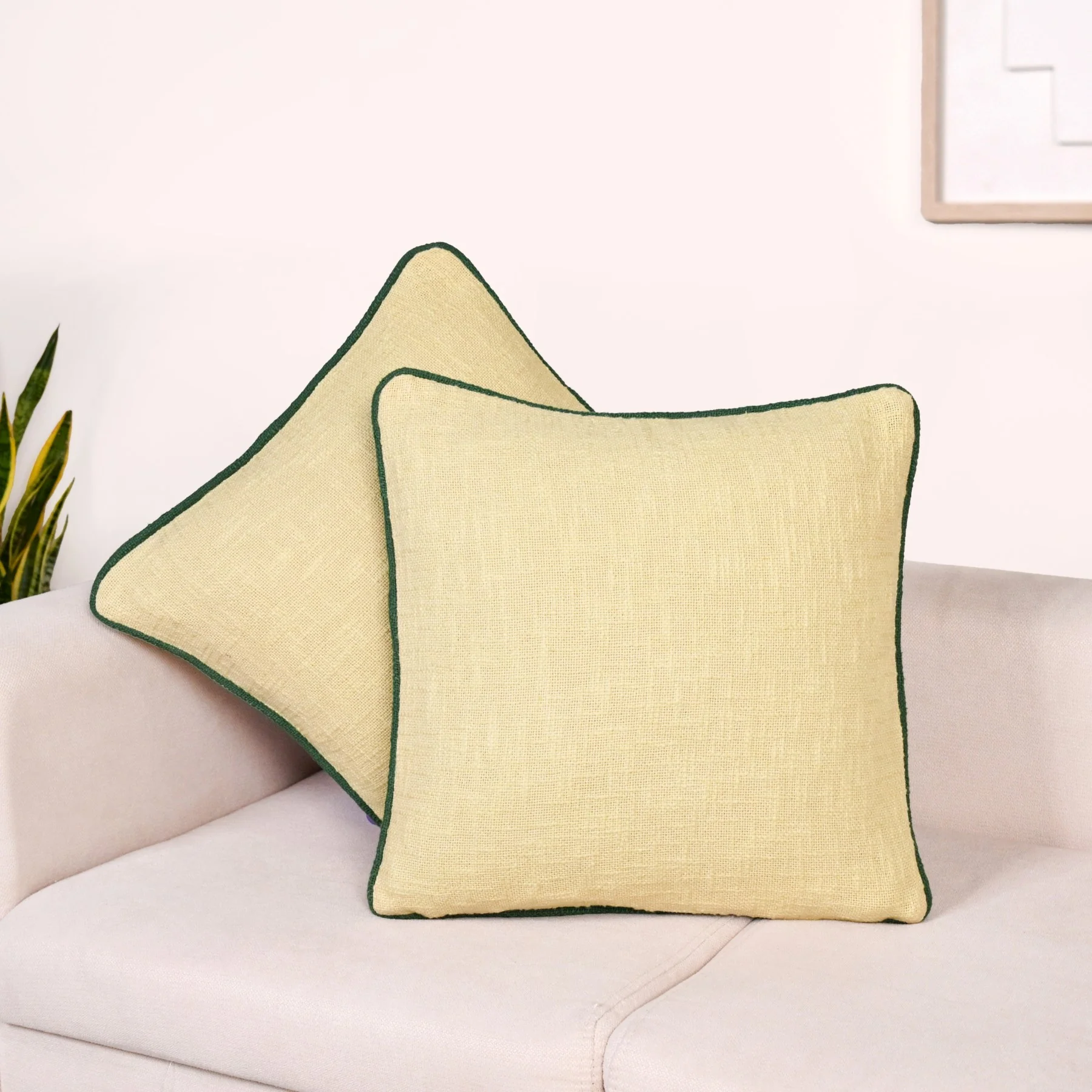 Pure Cotton Cushion Cover Set Of 2 - Image 2