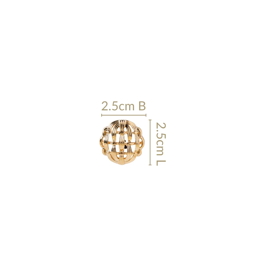Pure Weave Studs Gold - Image 3