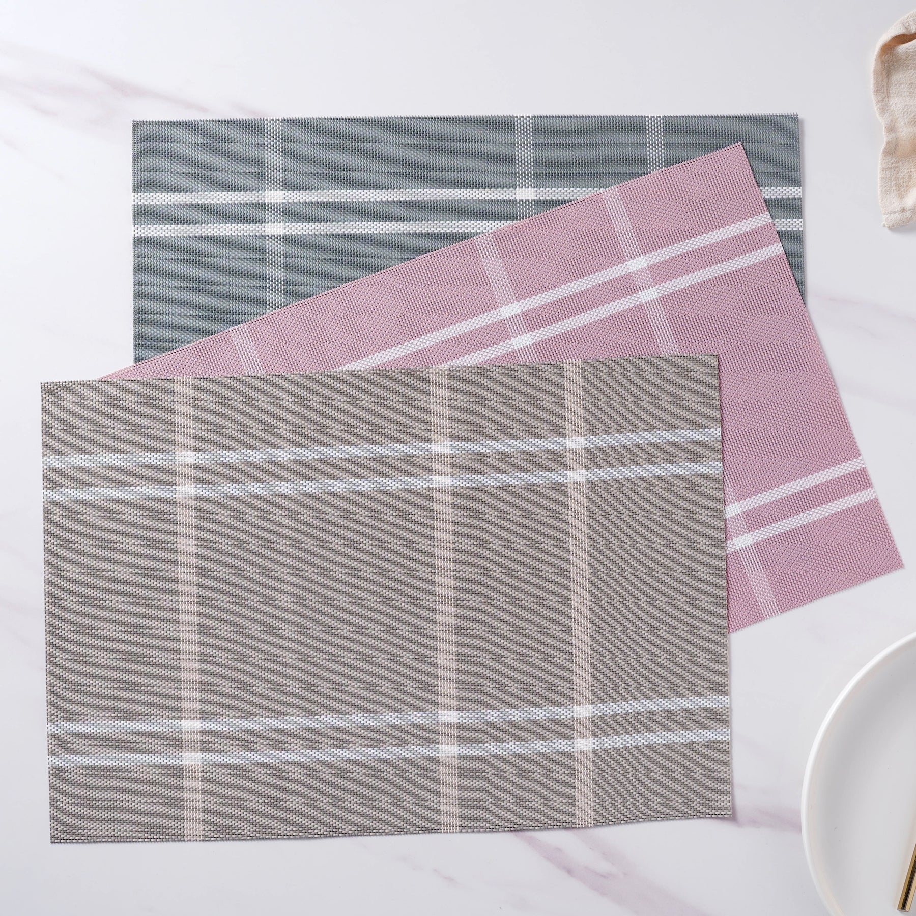 PVC Dining Table Mat Set Of 6 - Image 2